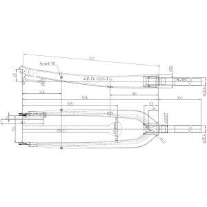 Fourche 29" aluminium disque 1"1/8 tandem – Image 3