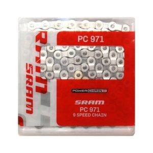 Chaine relais tandem SRAM 9V PC971 152M assemblée avec 2 maillons rapides