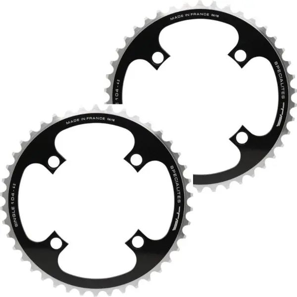 Ensemble 2 Plateaux TANDEM Spécialités TA SINGLE 104mm noir