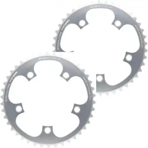 Ensemble 2 plateaux relais TANDEM Spécialités TA SINGLE BCD 110mm 38 dents noir