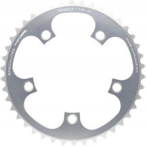 Mono Plateau Spécialités TA SINGLE SPEED/TANDEM/ROHLOFF 110mm argent