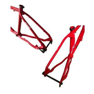 Cadre Tandem VTT EXS alu 29" Disc 12x142mm rouge Taille 45-40cm – Image 2