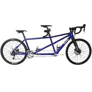 Tandem route EXS alu fourche carbone 2x11V Disc Shimano Ultegra 700x28C Tubeless bleu 52-45cm