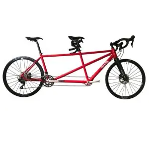 Tandem route EXS alu fourche carbone 2x11V Disc Shimano Ultegra Cintre carbone 700x30C rouge 56-48cm