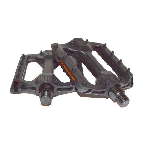 Paire Pédales plates VTT PNA Nylon Light à picots noir