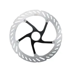 Disque de frein SHIMANO RT-CL700 Center Lock Ice Technologies noir 203mm avec bague de verrouillage (cannelure externe)