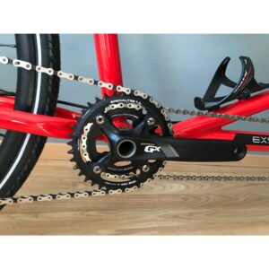 Tandem cyclotouriste EXS alu fourche acier 1x12V Sram GX Eagle Freinage Disc Hope Tech4 Evo TR4 roues DT Swiss HG1800 700x32C couleur au choix 45-40cm – Image 5