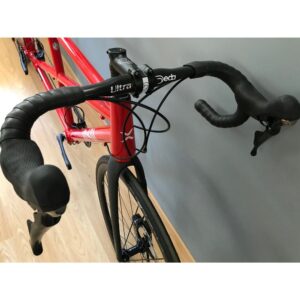 Tandem route EXS alu fourche carbone cintre carbone 2x11V Disc Shimano Ultegra roues DT Swiss 1600 DB30 700x28C rouge 56-48cm – Image 4
