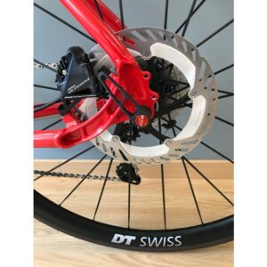 Tandem route EXS alu fourche carbone cintre carbone 2x11V Disc Shimano Ultegra roues DT Swiss 1600 DB30 700x28C rouge 56-48cm – Image 5