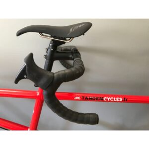 Tandem route EXS alu fourche carbone cintre carbone 2x11V Disc Shimano Ultegra roues DT Swiss 1600 DB30 700x28C rouge 56-48cm – Image 7